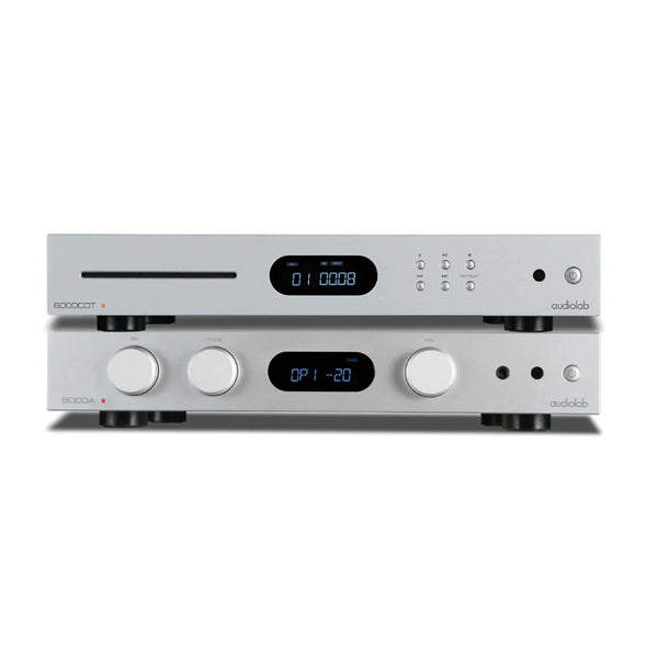 Audiolab 6000 Series Bundle – Integrated Amplifier and CD Player (Silver)