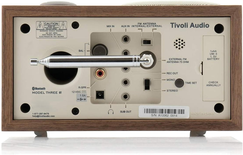 Tivoli Audio Model Three Bluetooth Clock Radio with USB
