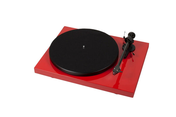 Pro-ject Audio Debut Carbon DC Manal Turntable with Carbon Fibre Arm Preloaded with 2M Red Cartridge #color_red