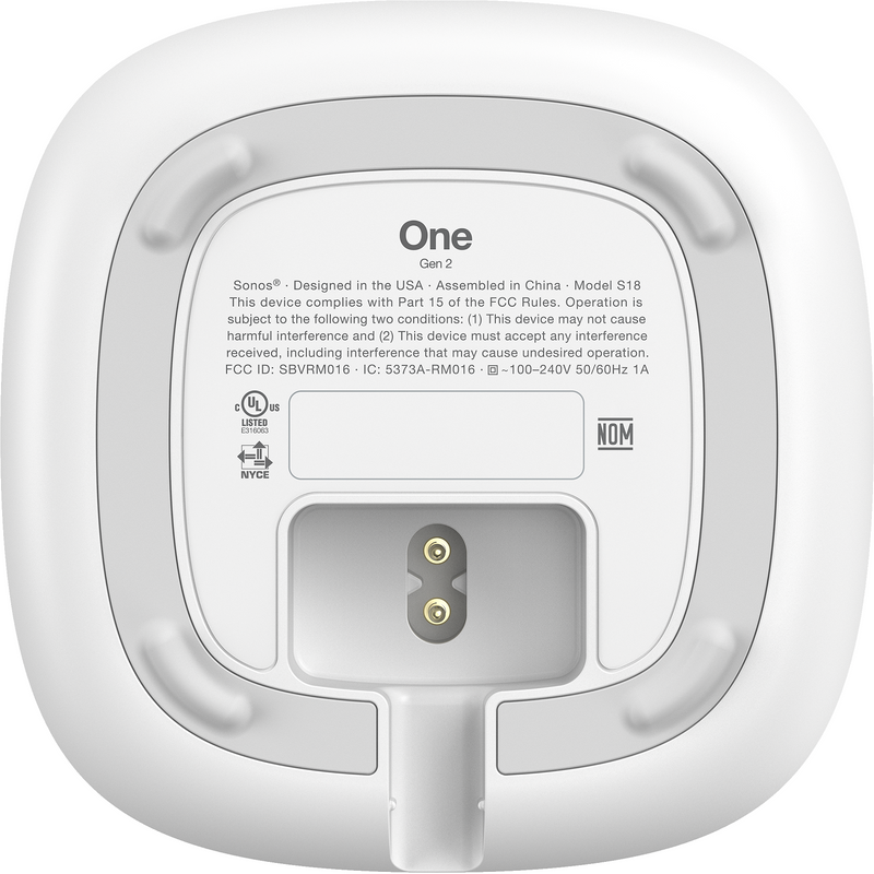Sonos One (Gen2) Smart Speaker with Voice Control (White)