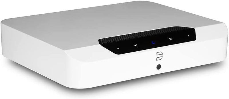 Bluesound POWERNODE Edge Compact Wireless Multi-Room Hi-Res Music Streaming Amplifier - White, Compatible with Alexa and Siri