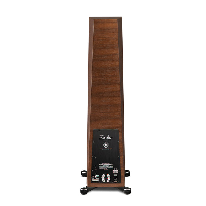 Paradigm Founder 120H 5-Driver, 3-Way Hybrid Floorstanding Speaker with Active Bass, Ported Enclosure - Walnut