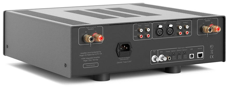 Black Hegel H390 Integrated Amplifier with Network Player and MQA - Hegel
