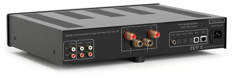 Black Hegel H95 60W RMS Integrated Amplifier with Network Player - Hegel
