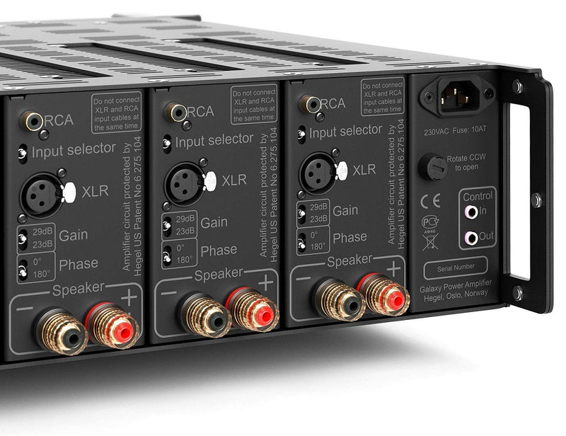 Black Hegel C55 150W RMS 5-Channel Power Amplifier - Hegel