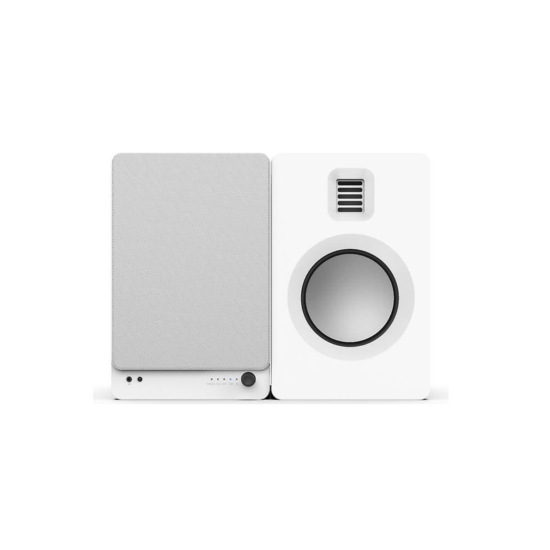 Kanto TUK Powered Speaker with Headphone Out | Built-in USB DAC | Dedicated RCA with Phono Pre-amp | Bluetooth 4.2 with aptx HD & AAC | AMT Tweeter and 5.25" Aluminum Driver - Pair (Matte White)