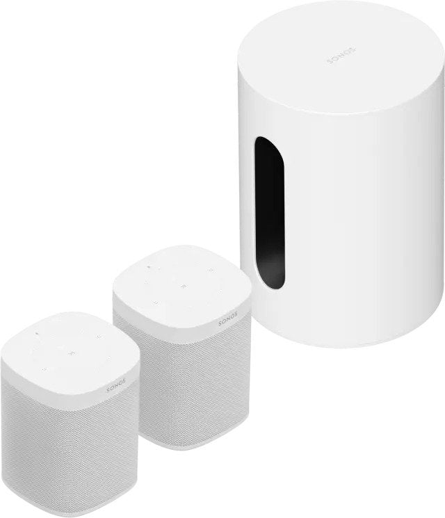 Sonos Home Theatre Completion Set with Sub Mini & a Pair of Sonos One - White