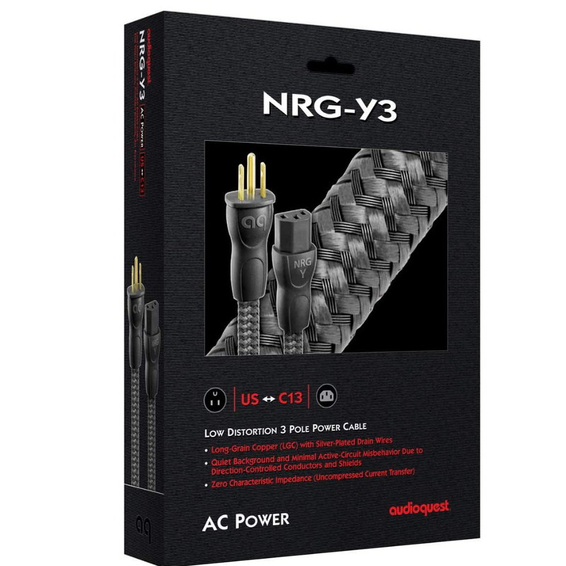 AudioQuest NRG-Y3 Low-Distortion 3-Pole Power Cable 4.5M
