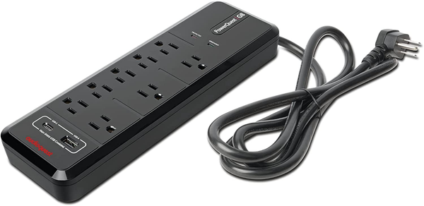 AudioQuest PowerQuest G8 - 8-Outlet Surge Protector with USB-A and USB-C Charging Ports