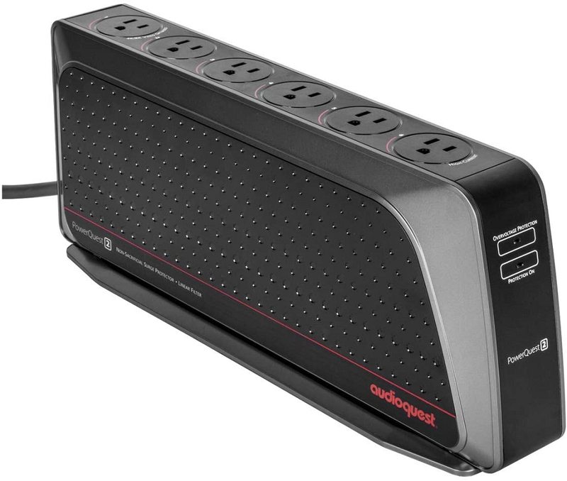 AudioQuest PowerQuest 2 - 6-Outlet Power Conditioner/Non-Sacrificial Surge Protector - 2 USB Charging Ports