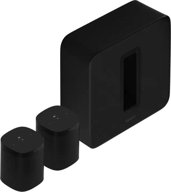 Sonos Premium Theatre Completion Set with Sub Gen 3 & a Pair of Sonos One SL - Black #color_black