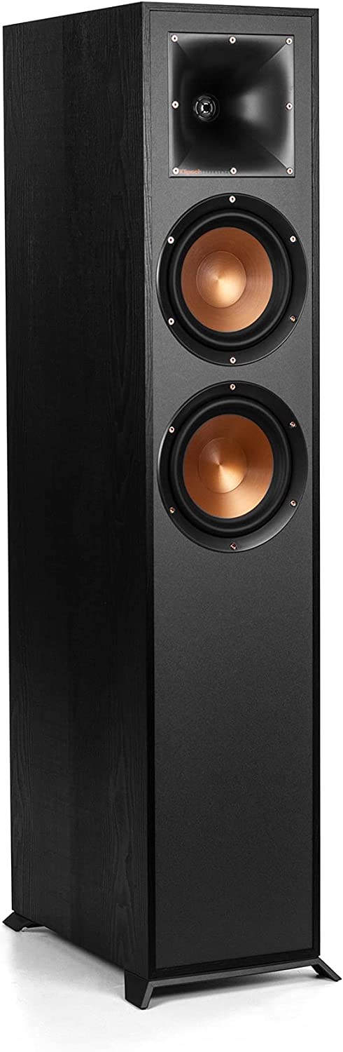 Klipsch R-620F Floorstanding Speaker with Tractrix Horn Technology | Live Concert-Going Experience in Your Living Room (Each) - Black