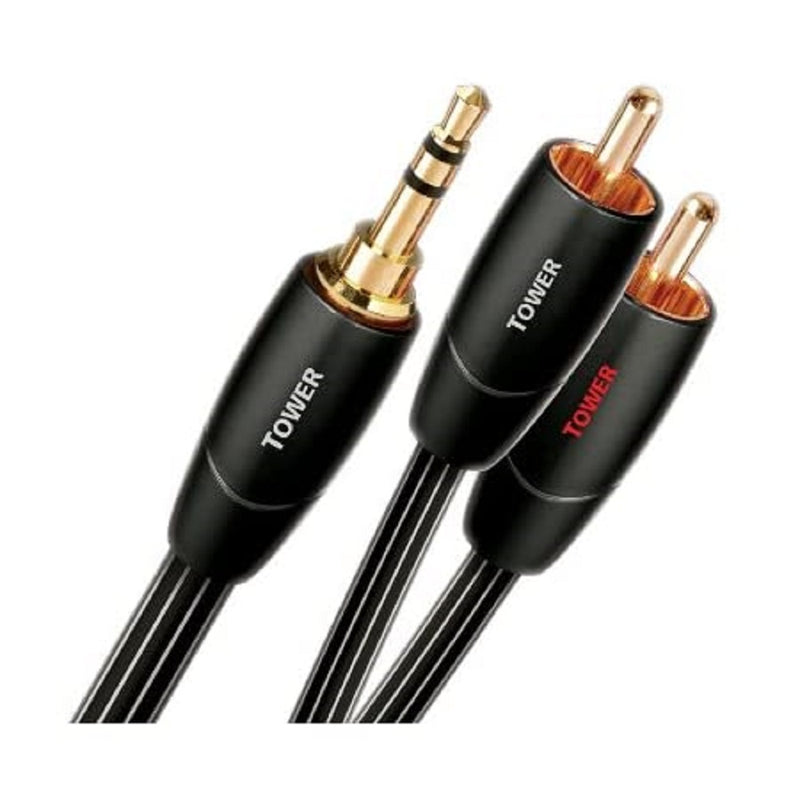 AudioQuest Tower Audio Interconnect 3.5mm to 2-RCA Cable 1M