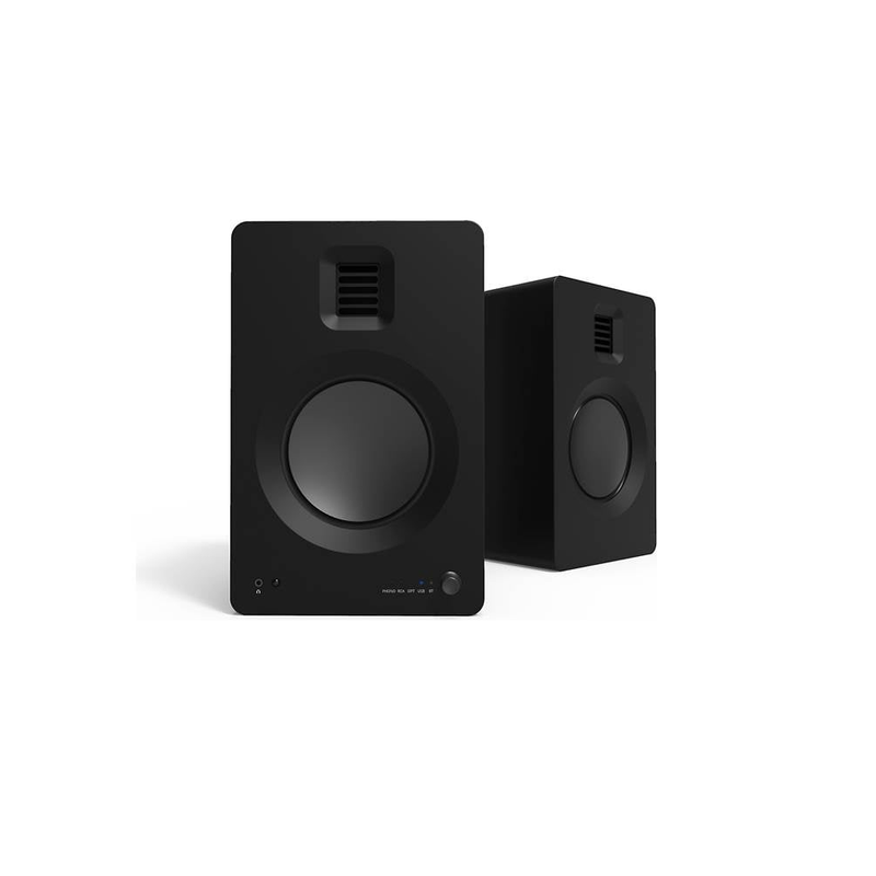 Kanto TUK Powered Speaker with Headphone Out | Built-in USB DAC | Dedicated RCA with Phono Pre-amp | Bluetooth 4.2 with aptx HD & AAC | AMT Tweeter and 5.25" Aluminum Driver - Pair (Matte Black)