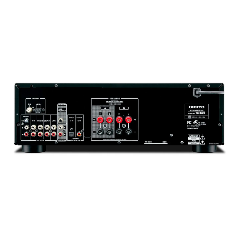 Onkyo TX-8220 Stereo Receiver with Built-In Bluetooth