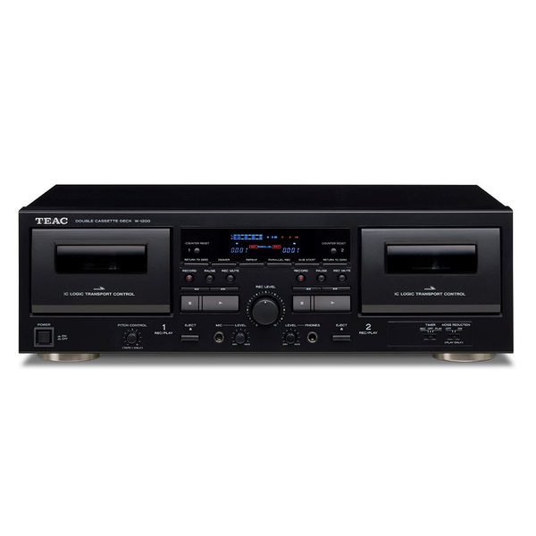 TEAC W1200 Dual-well Cassette Deck #color_black